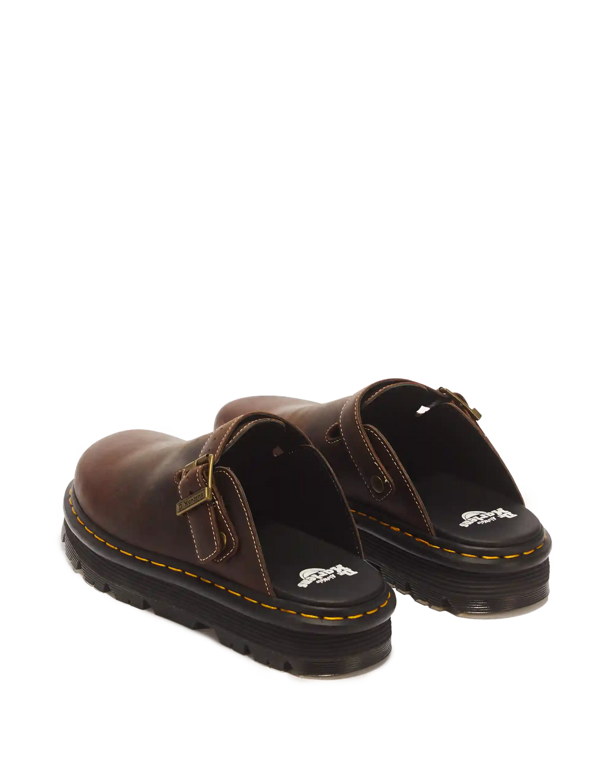 Zebzag Crazy Horse Leather Mules