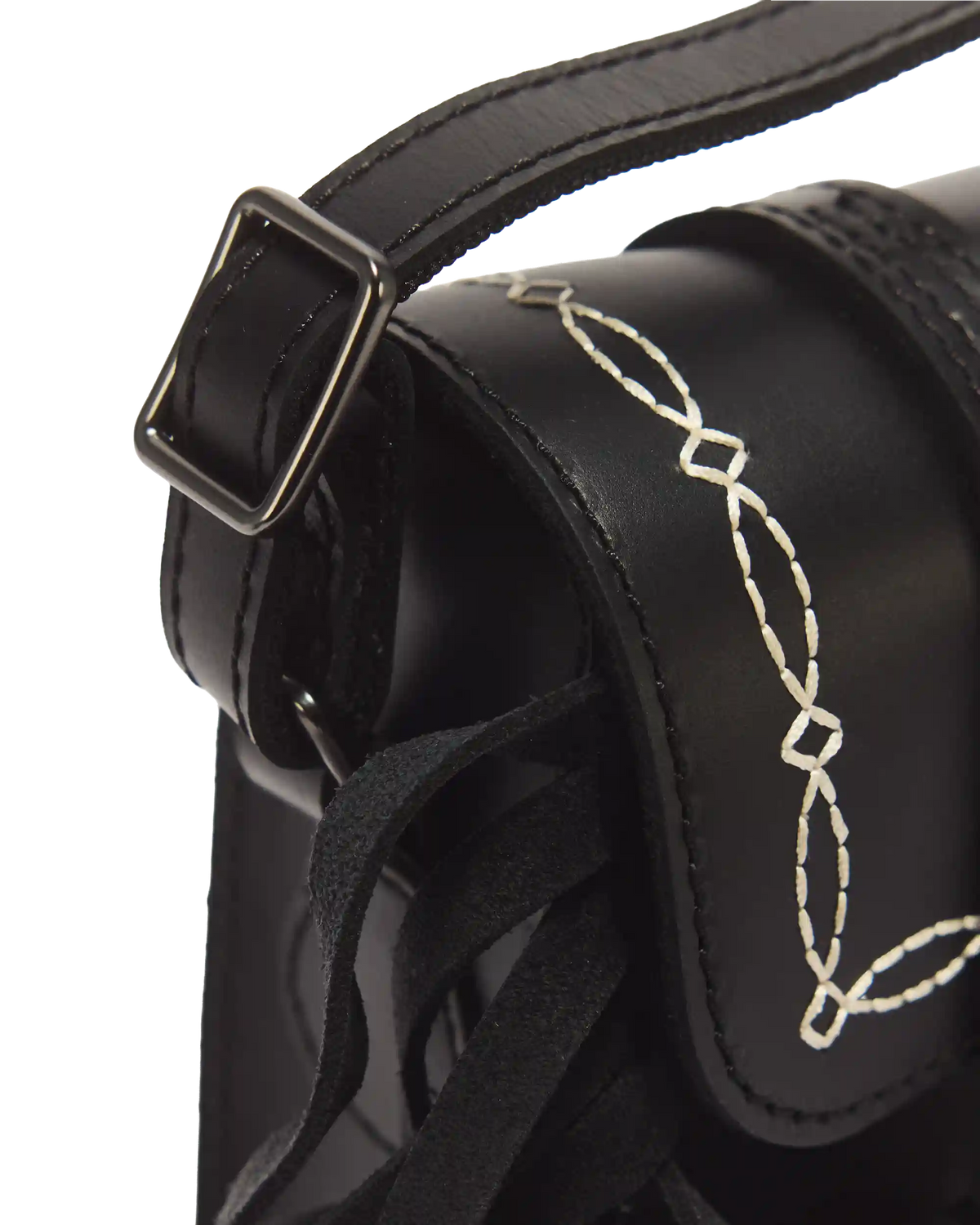 7 Inch Desert Rodeo Leather & Suede Satchel