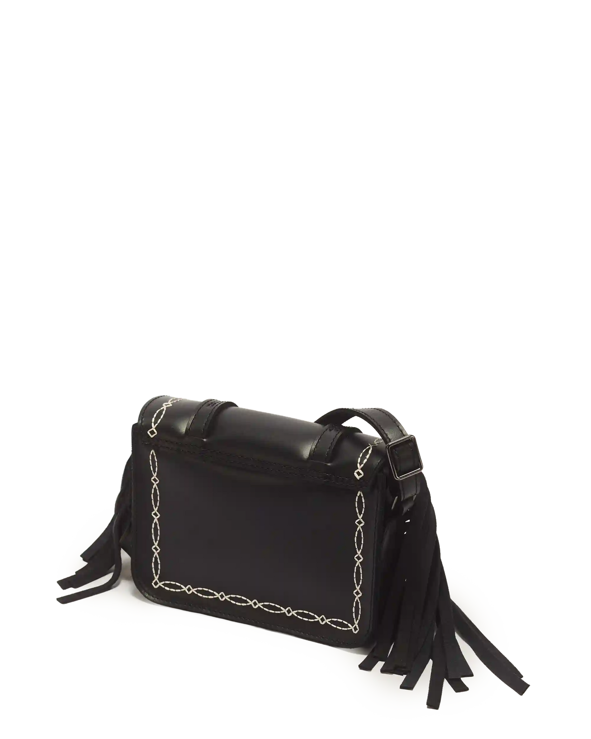 7 Inch Desert Rodeo Leather & Suede Satchel