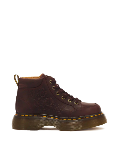 Buzz Floral Emboss Analine Leather Boots