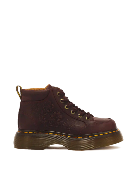 Buzz Floral Emboss Analine Leather Boots