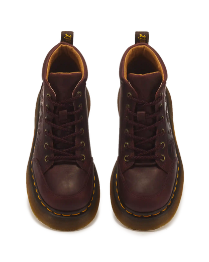 Buzz Floral Emboss Analine Leather Boots