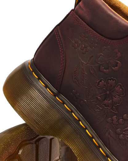 Buzz Floral Emboss Analine Leather Boots