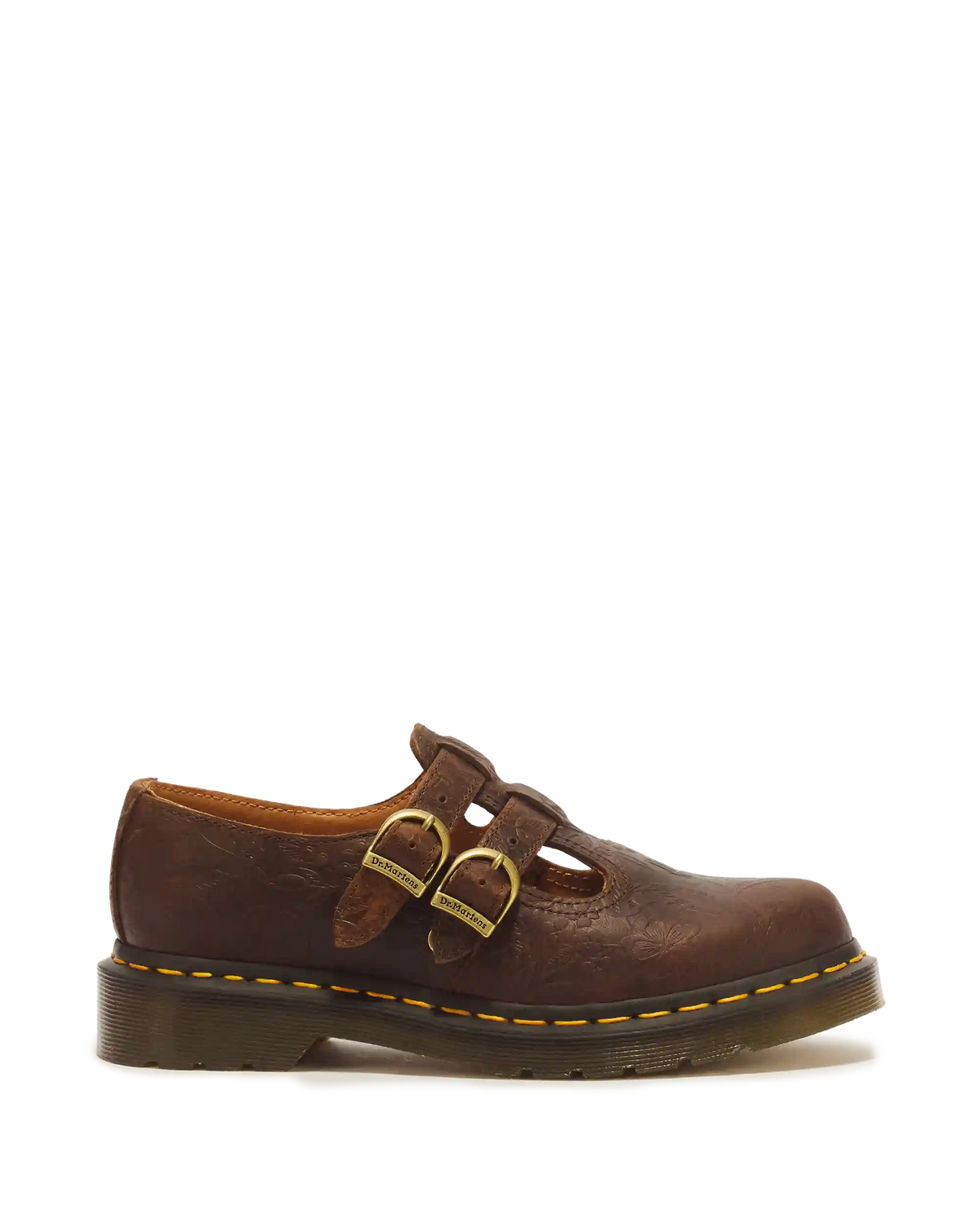 8065 II Floral Emboss Mary Jane Shoe