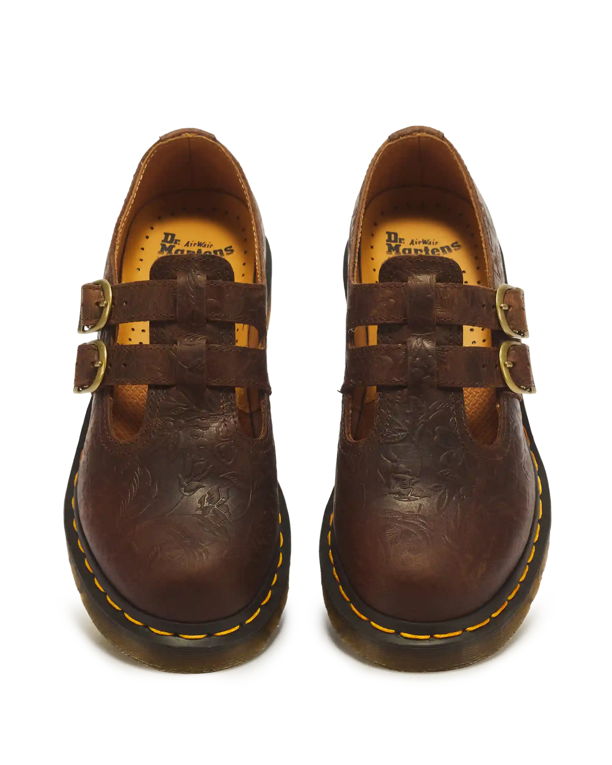 8065 II Floral Emboss Mary Jane Shoe