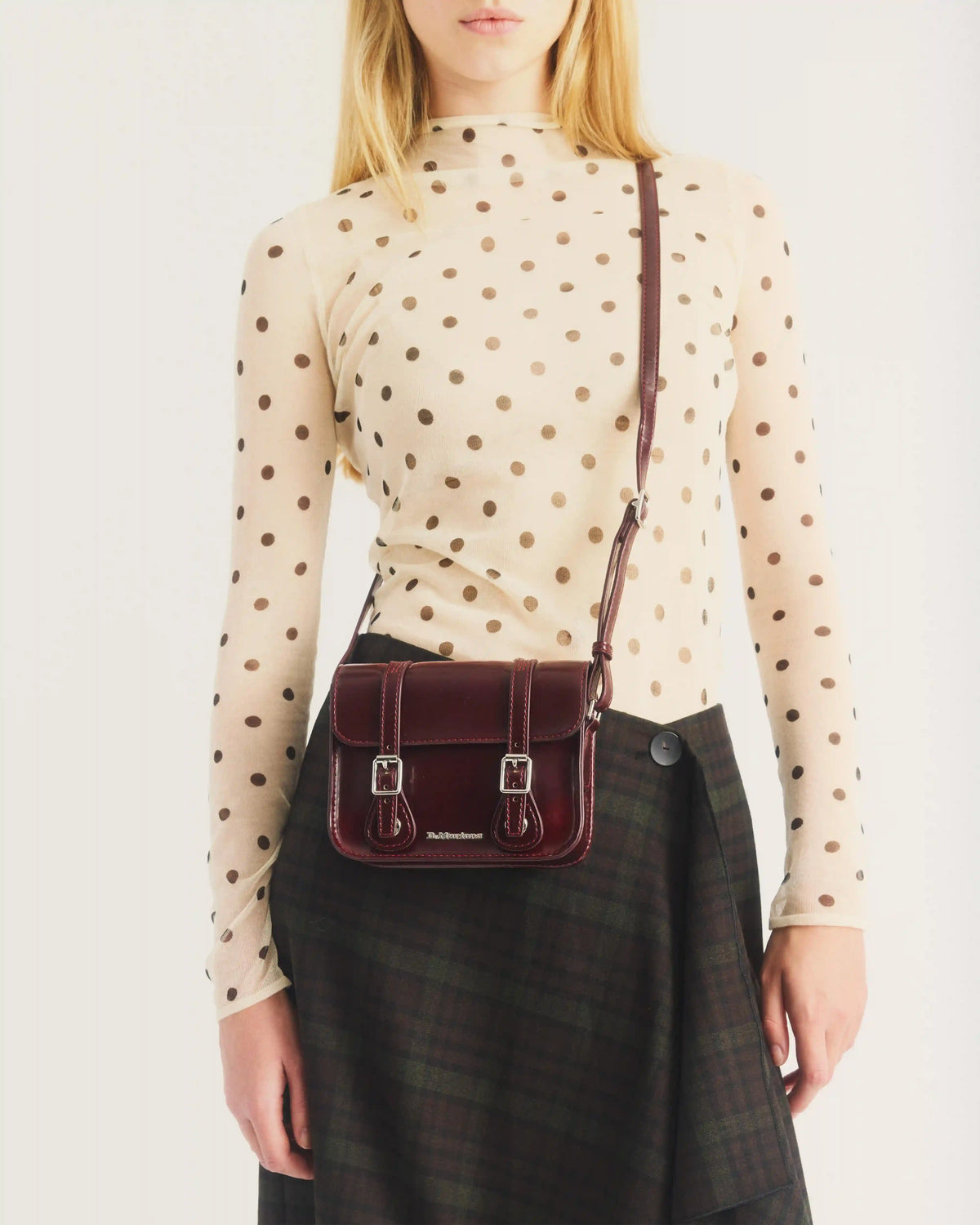 7 Inch Vegan Crossbody Bag
