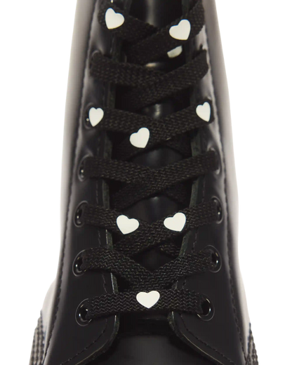 55 Inch Heart Flat Shoe Lace (8-10 Eye)