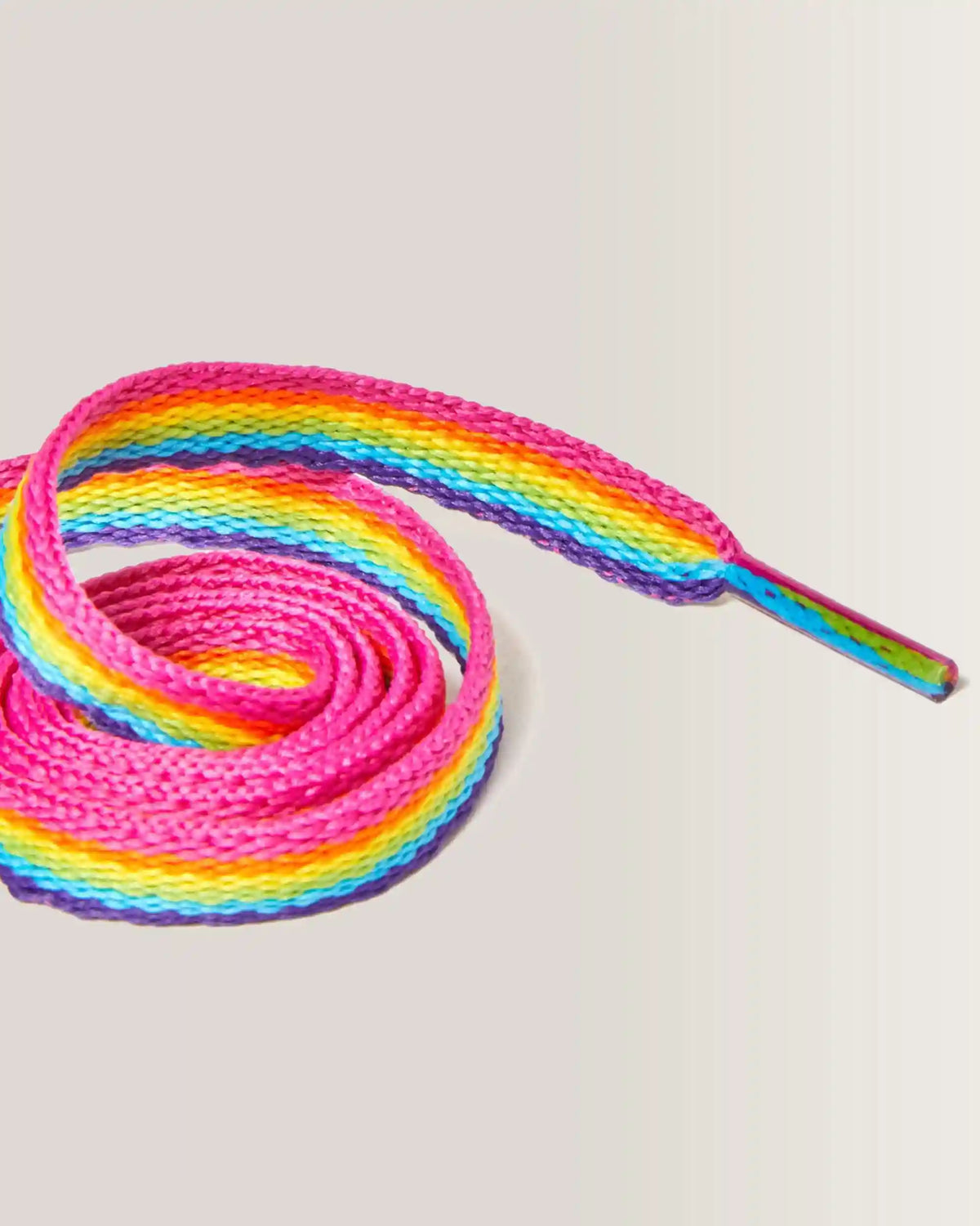 26 Inch Flat Rainbow Shoe Laces (3-Eye)