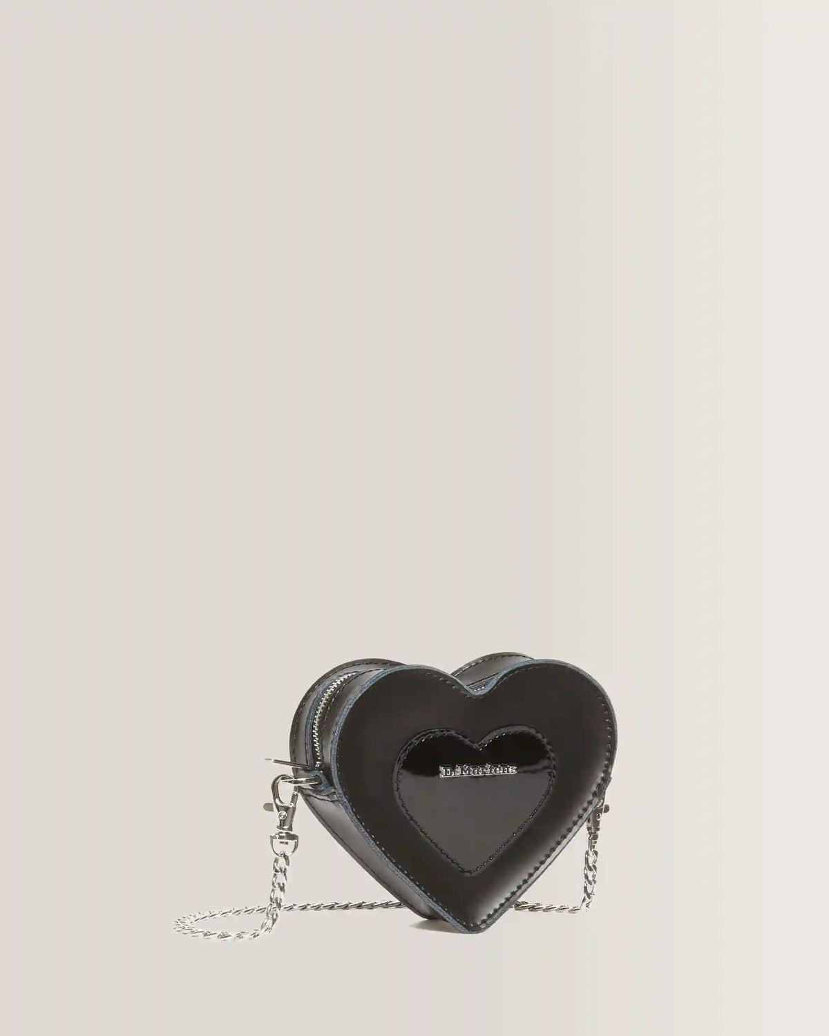 Mini Heart Shaped Kiev & Patent Leather Bag